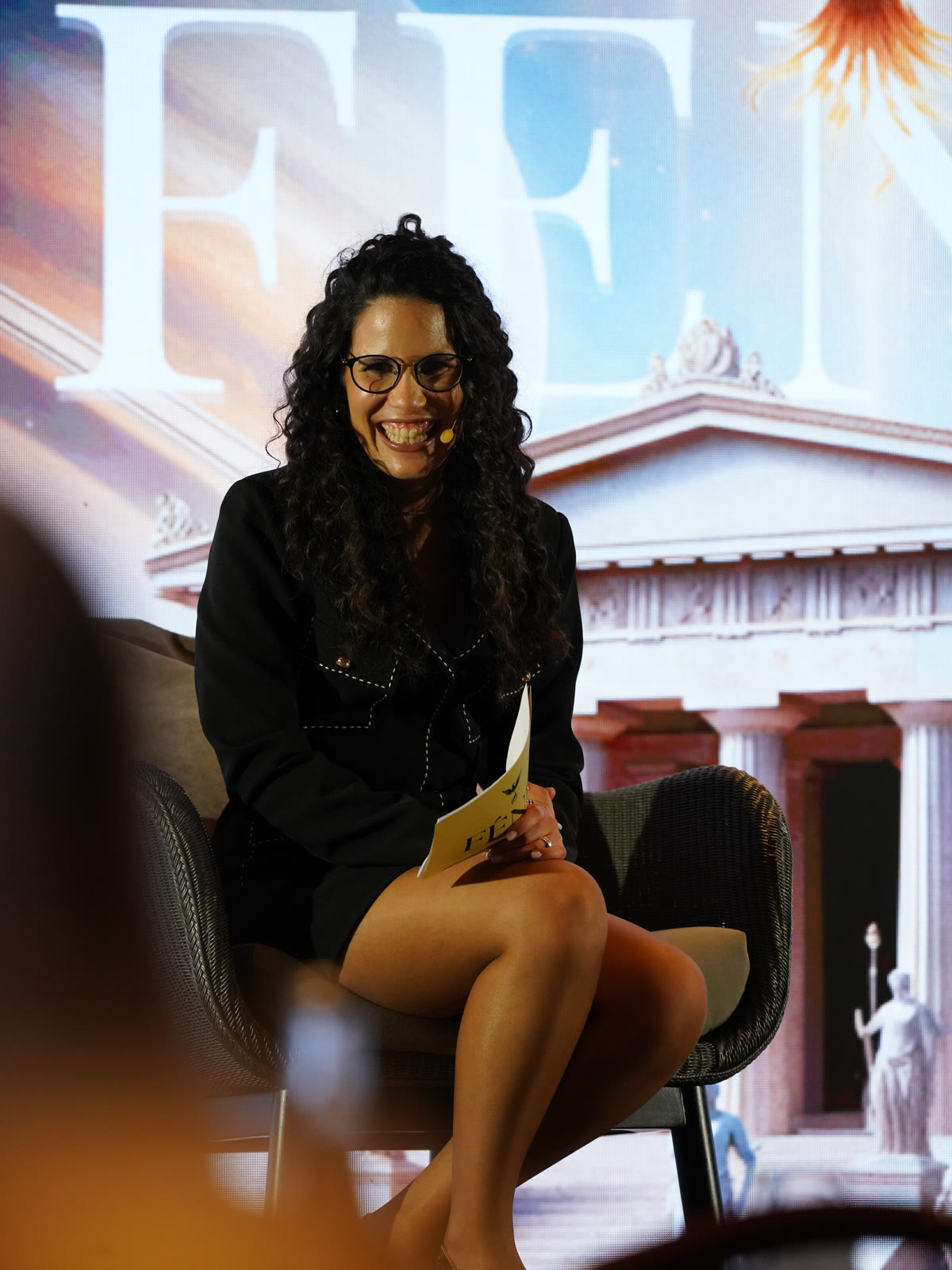 Joana Pinho no palco do Fénix